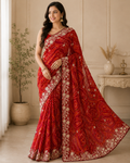 Naarira Aaradhitaa Georgette Georgette Sarees