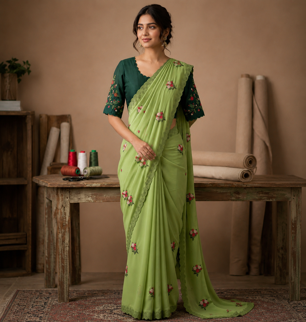 Naarira DHURANDHAR~2 Georgette Designer Sarees