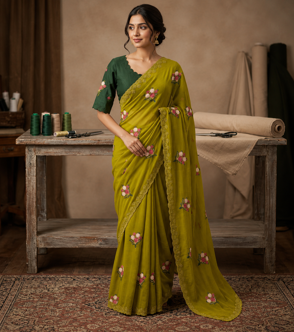 Naarira DHURANDHAR~2 Georgette Designer Sarees