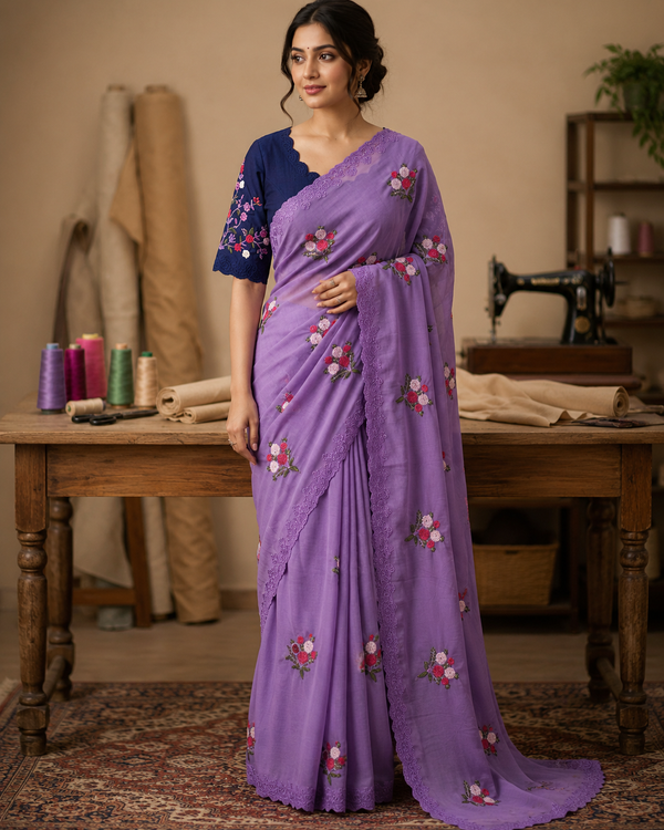 Naarira DHURANDHAR~2 Georgette Designer Sarees - alternate view