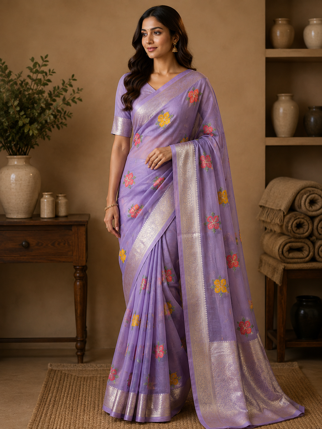 Naarira Epic Kanchipuram Organza Sarees