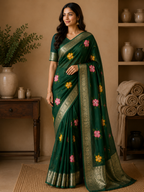 Naarira Epic Kanchipuram Organza Sarees