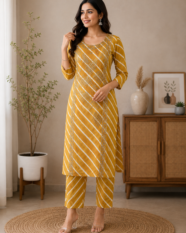 Naarira Cotton Sequin kurti - alternate view