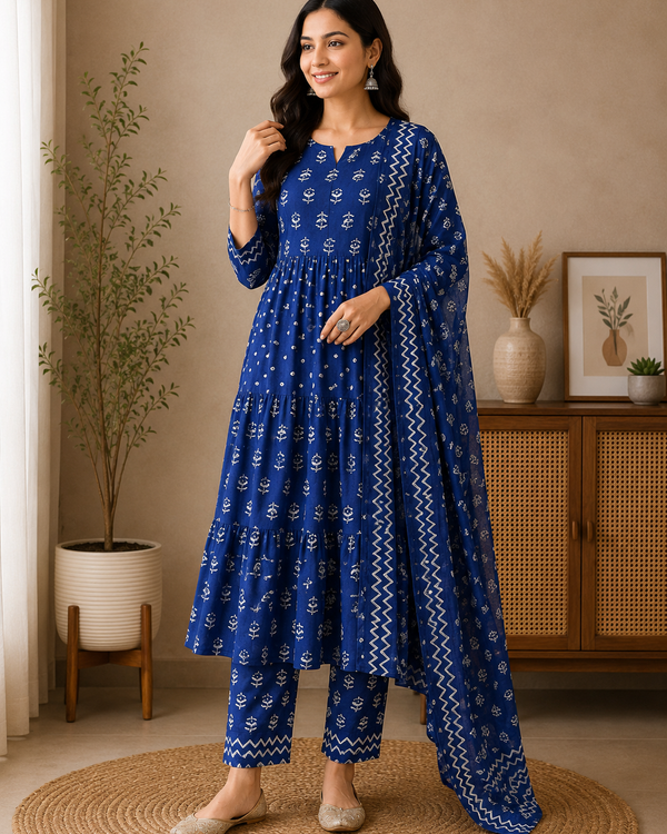 Naarira Cotton tulip Printed Suits