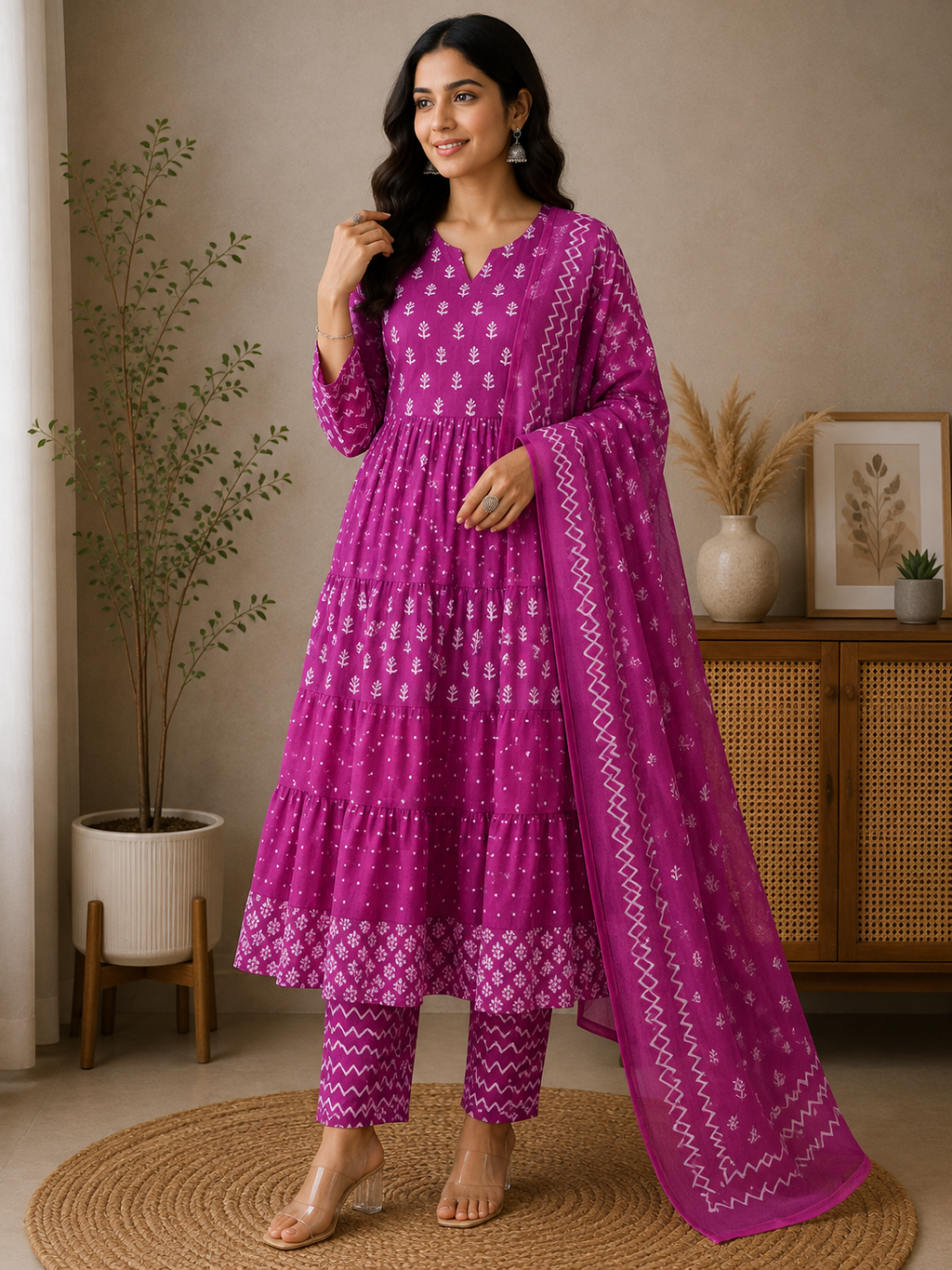 Naarira Cotton tulip Printed Suits
