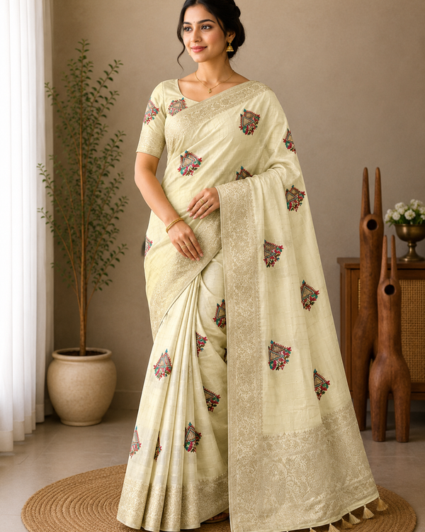 Naarira Sanyukta Pure Viscos Party Wear Sarees