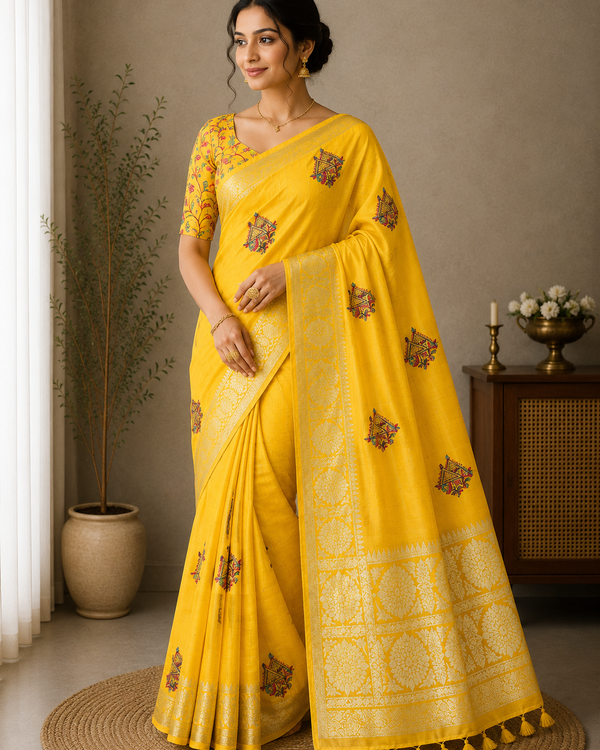 Naarira Sanyukta Pure Viscos Party Wear Sarees - alternate view