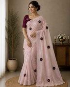 Naarira Dull Moss Designer Sarees