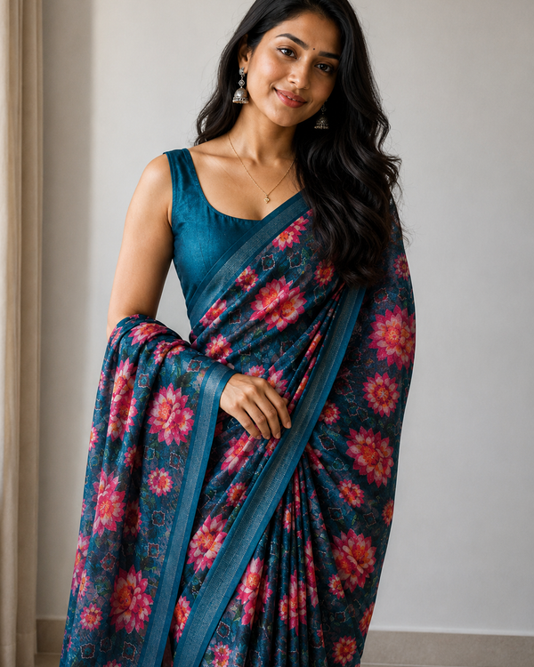 Naarira Chanderi Cotton Saree for Women