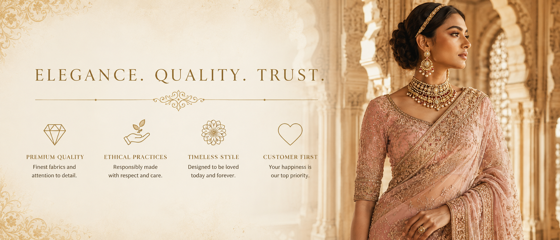 Naarira Luxury Brand Promise Banner