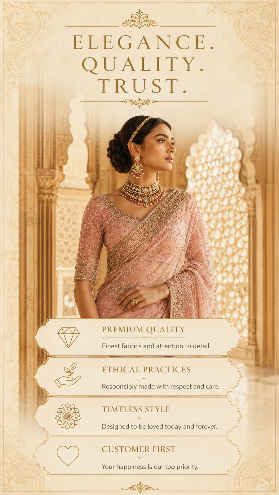 Naarira Luxury Brand Promise Banner