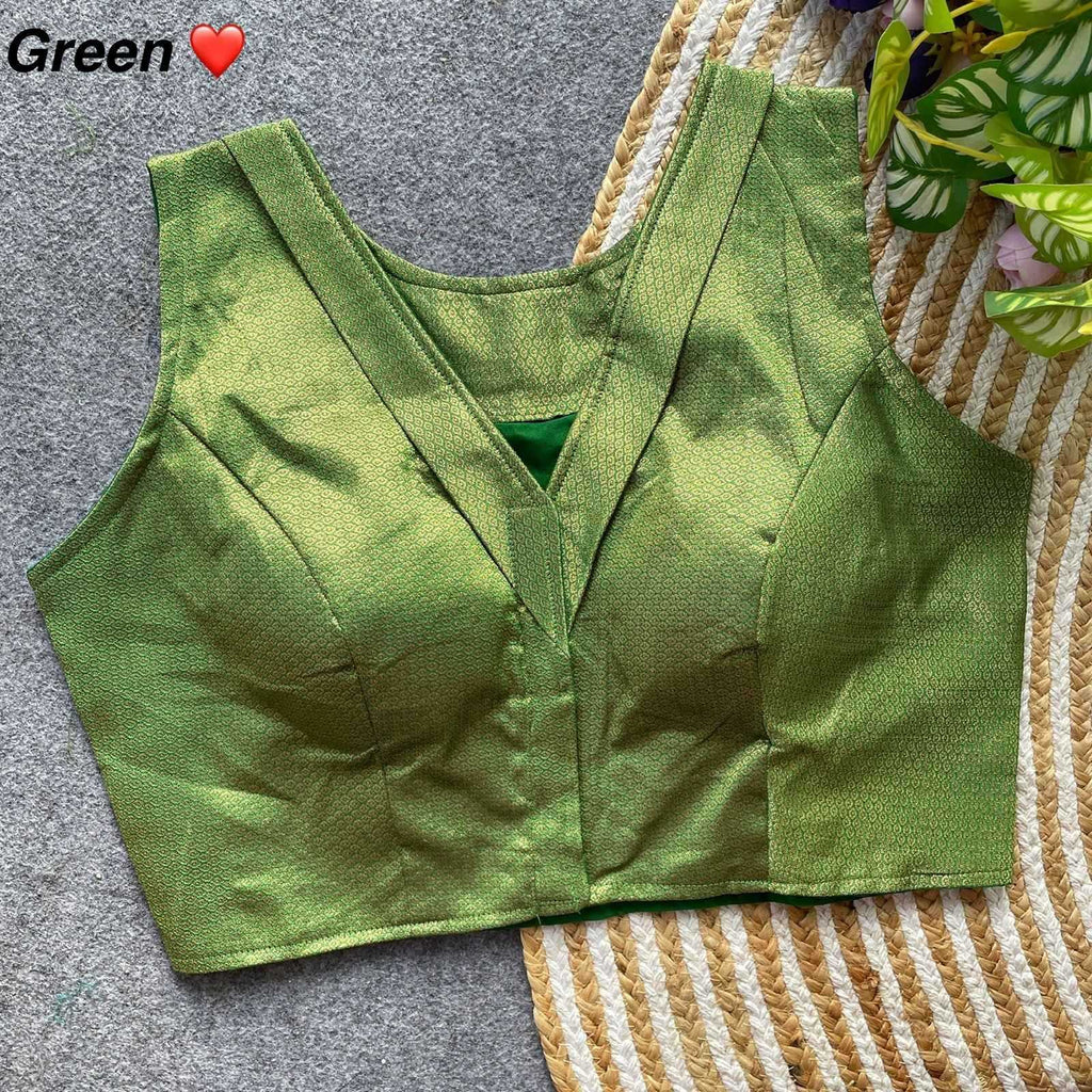 Naarira Jacquard V-Neck Blouses