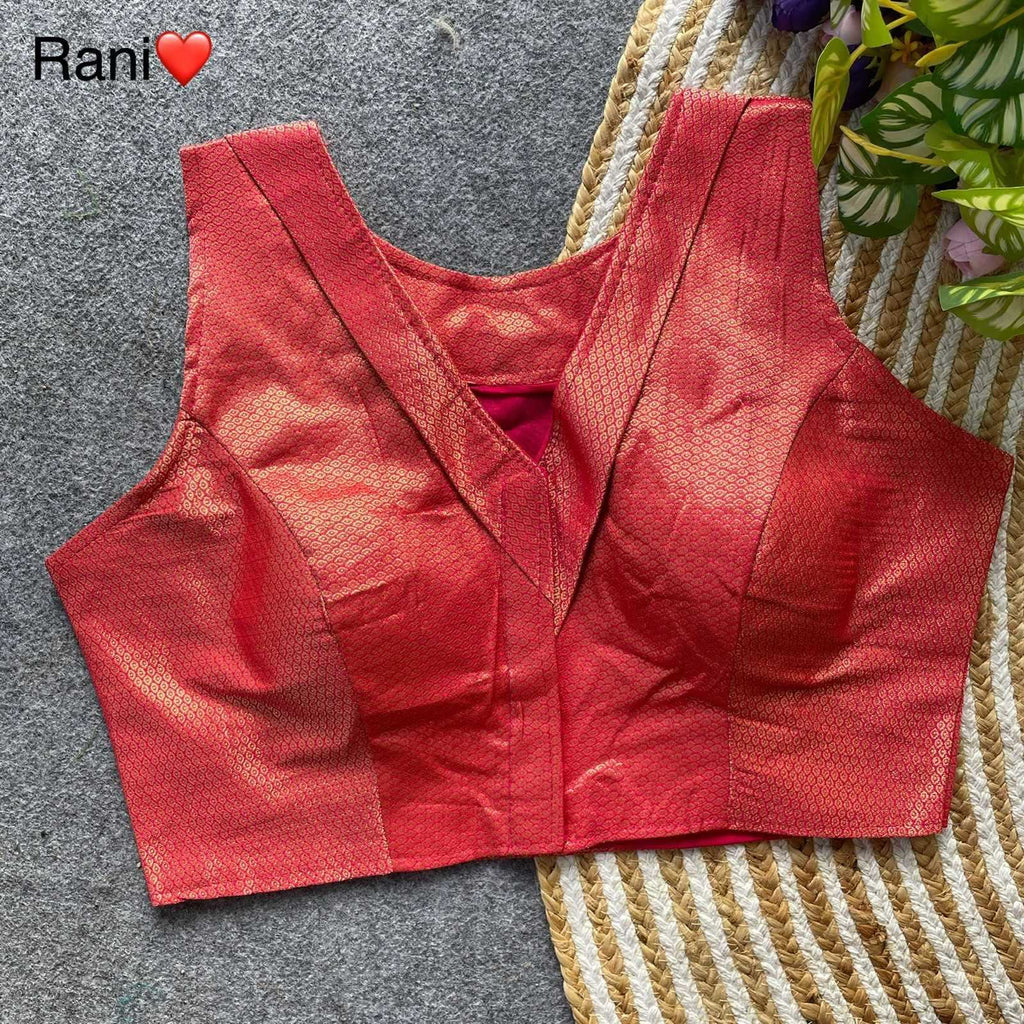 Naarira Jacquard V-Neck Blouses