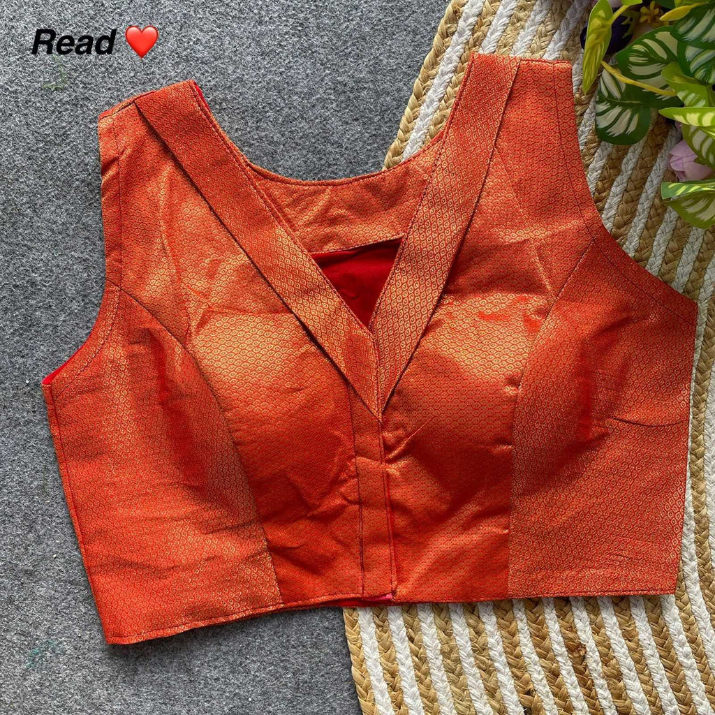 Naarira Jacquard V-Neck Blouses
