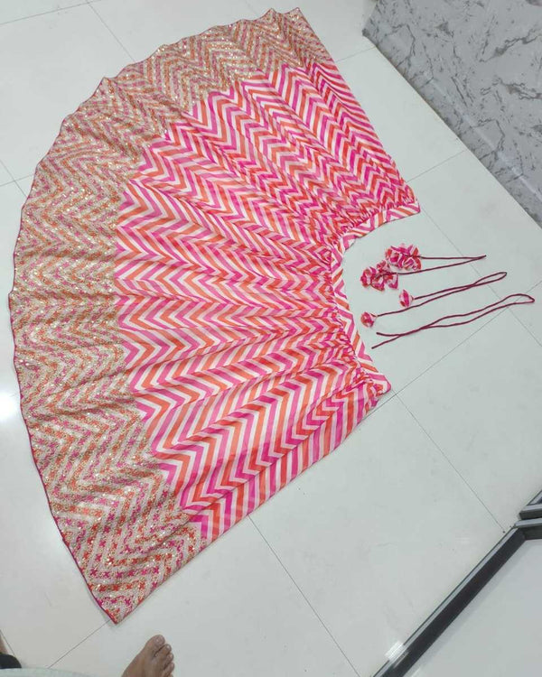 Naarira Georgette Printed Lehenga - alternate view