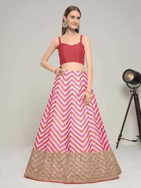 Naarira Georgette Printed Lehenga