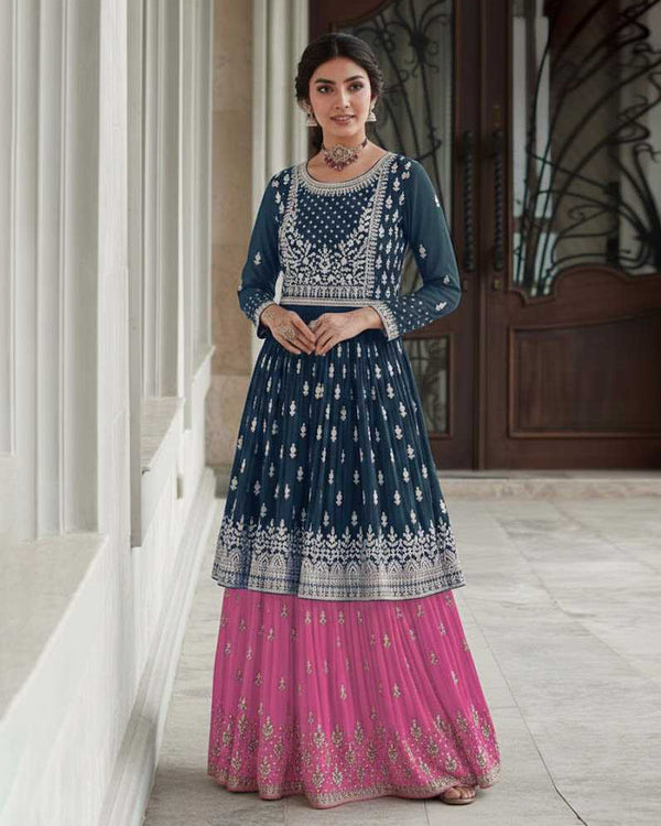 Naarira Faux Georgette Designer Lehenga