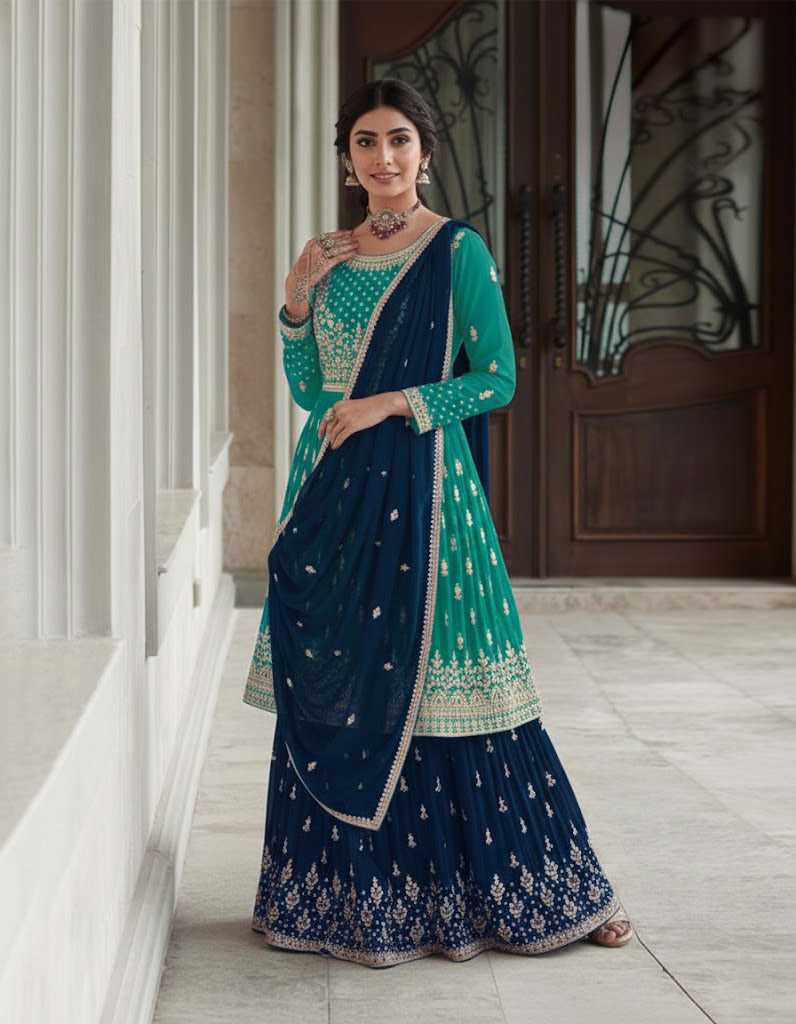 Naarira Faux Georgette Designer Lehenga