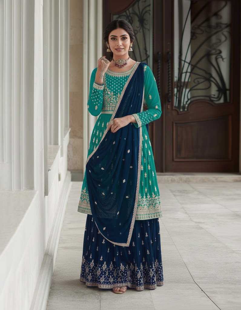 Naarira Faux Georgette Designer Lehenga