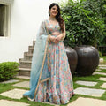Naarira Muslin Silk Traditional Lehenga