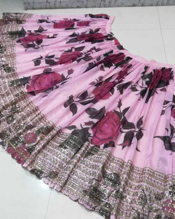 Naarira Organza Embroidered Lehenga - alternate view