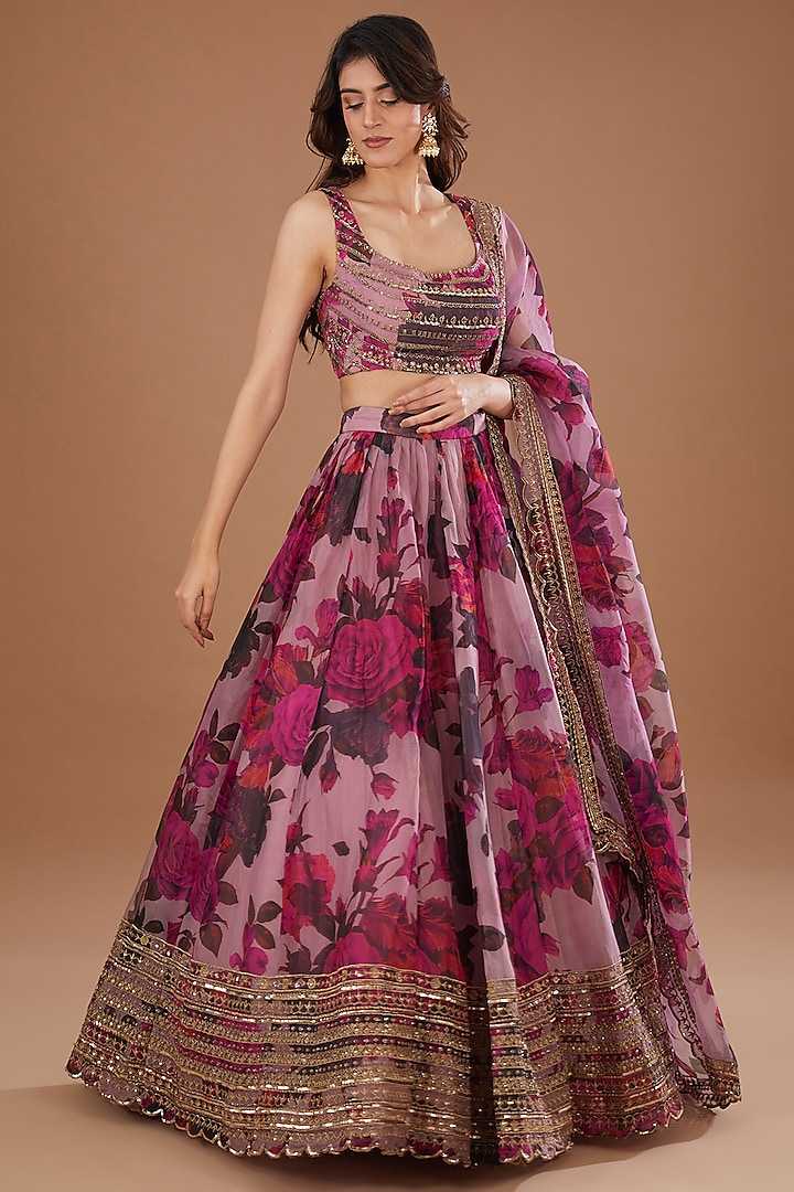 Naarira Organza Embroidered Lehenga