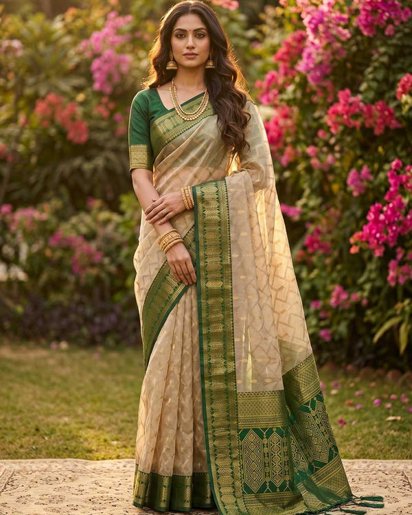 Naarira Soft Cotton Zari Saree for Women
