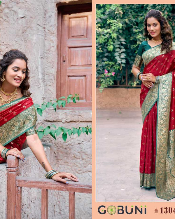 Naarira Silk Zari Saree for Women - alternate view