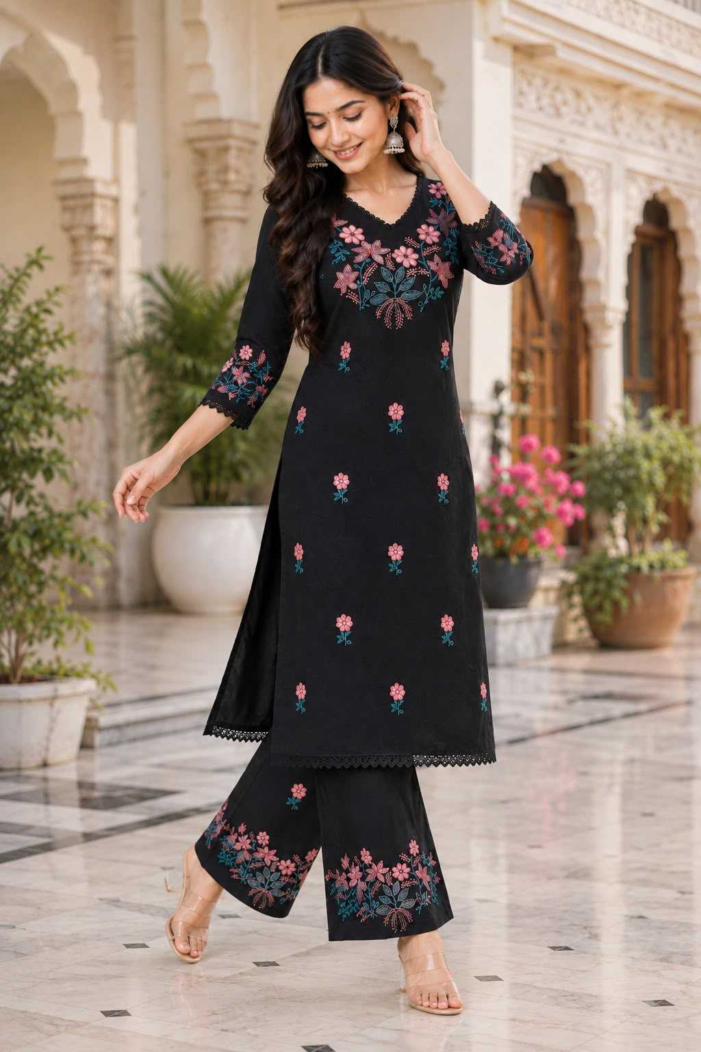 Naarira KESH121 CRAF Pure Cotton Embroidery Suits