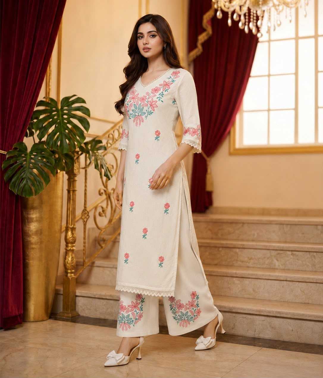 Naarira KESH121 CRAF Pure Cotton Embroidery Suits