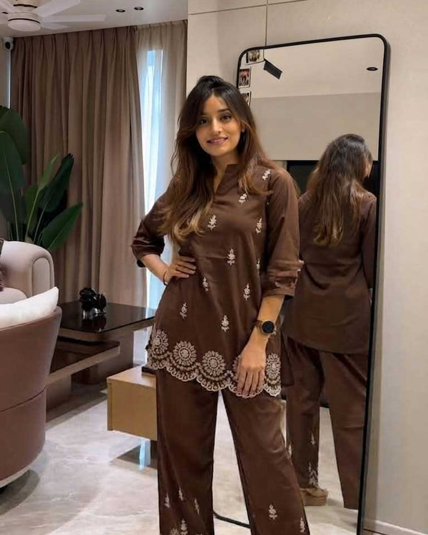 Naarira KESH121 ton Pure Cotton Co-ord Set