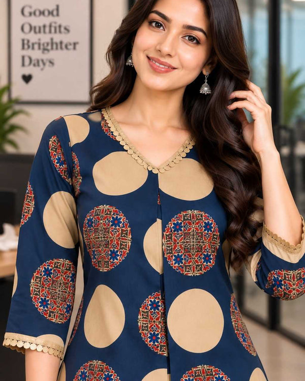Naarira KESH121 TOP Cotton Designer Kurtis - alternate view