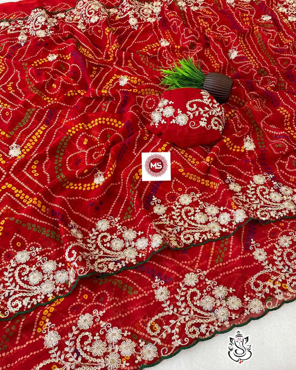 Naarira Aaradhitaa Georgette Georgette Sarees
