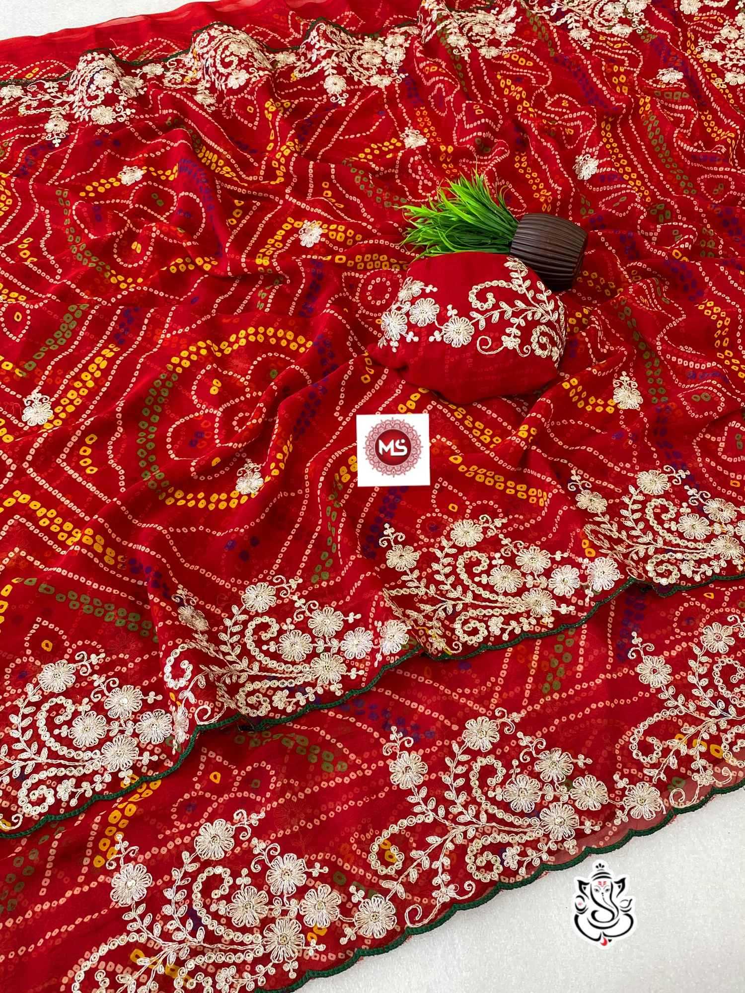 Naarira Aaradhitaa Georgette Georgette Sarees