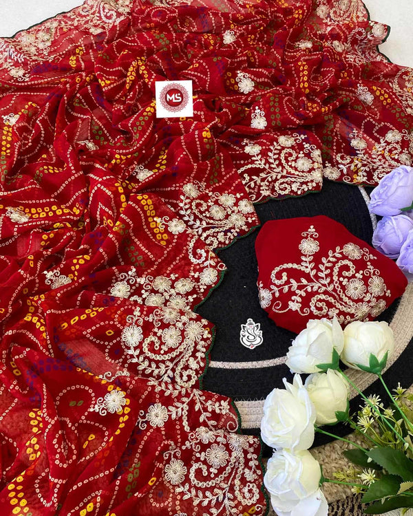Naarira Aaradhitaa Georgette Georgette Sarees - alternate view