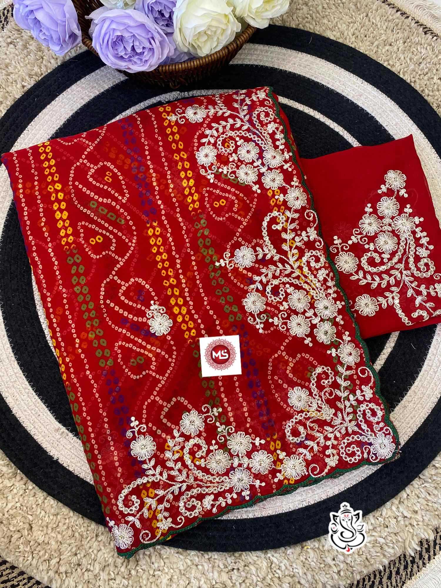 Naarira Aaradhitaa Georgette Georgette Sarees