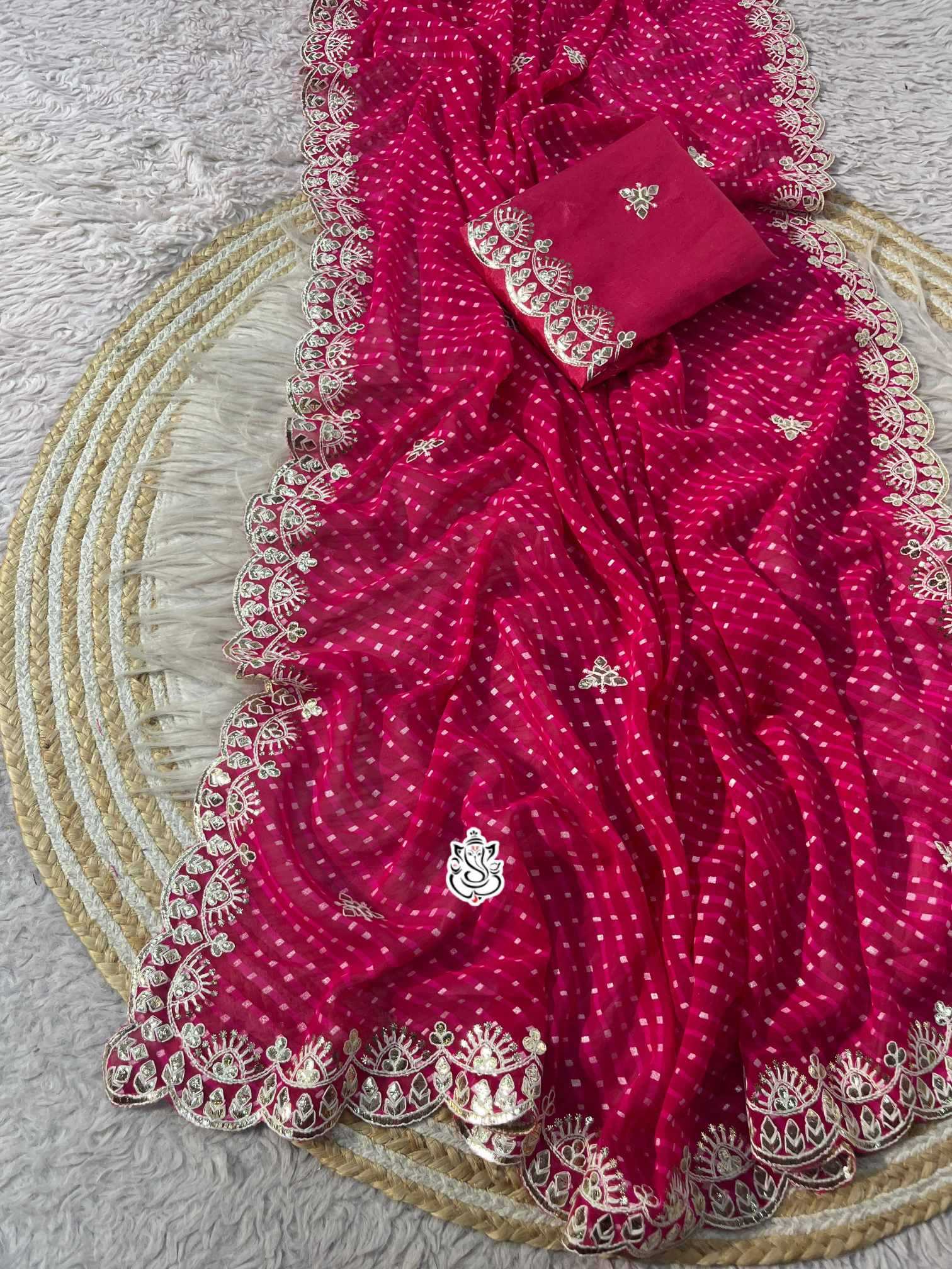 Naarira Ahilyaa Georgette Designer Sarees