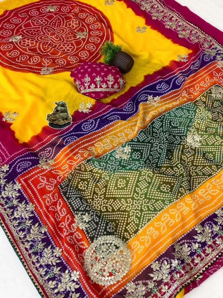Naarira Anamika Georgette Designer Sarees
