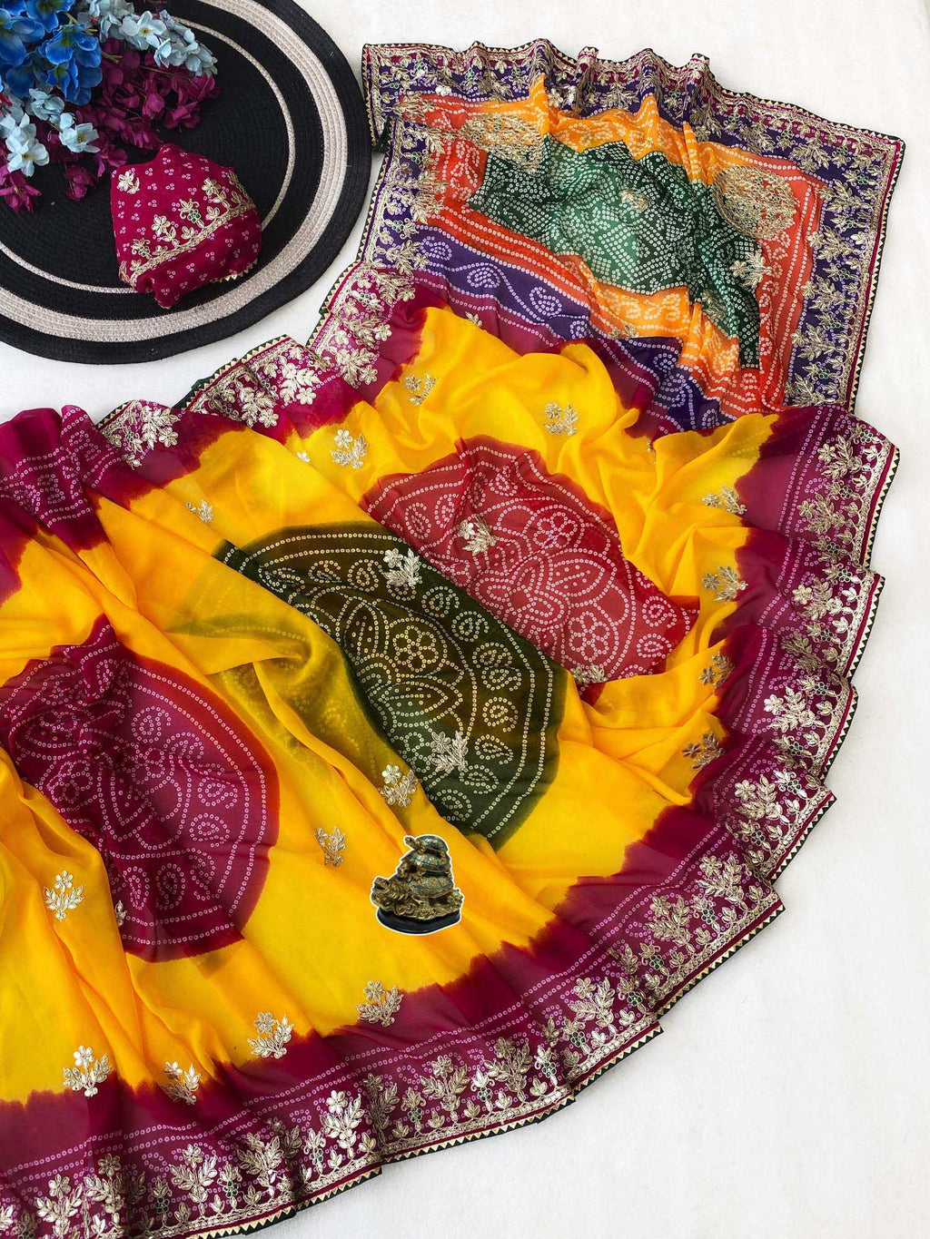 Naarira Anamika Georgette Designer Sarees