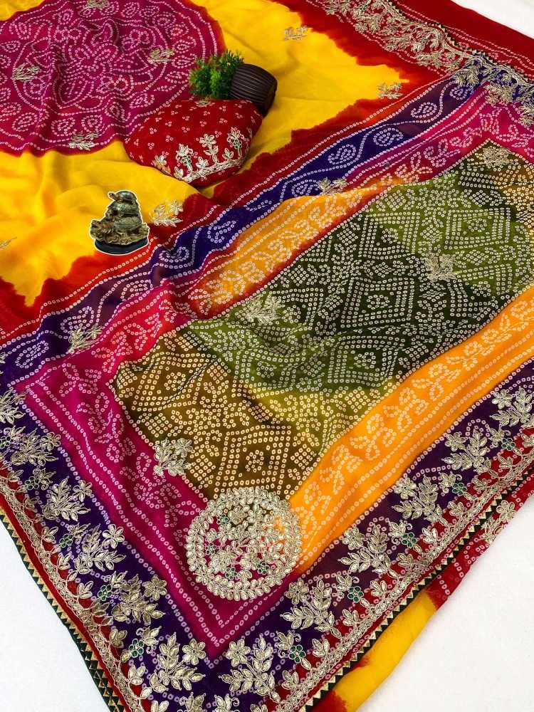 Naarira Anamika Georgette Designer Sarees