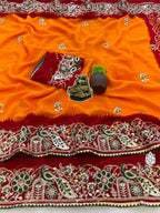 Naarira Aradhika Georgette Saree