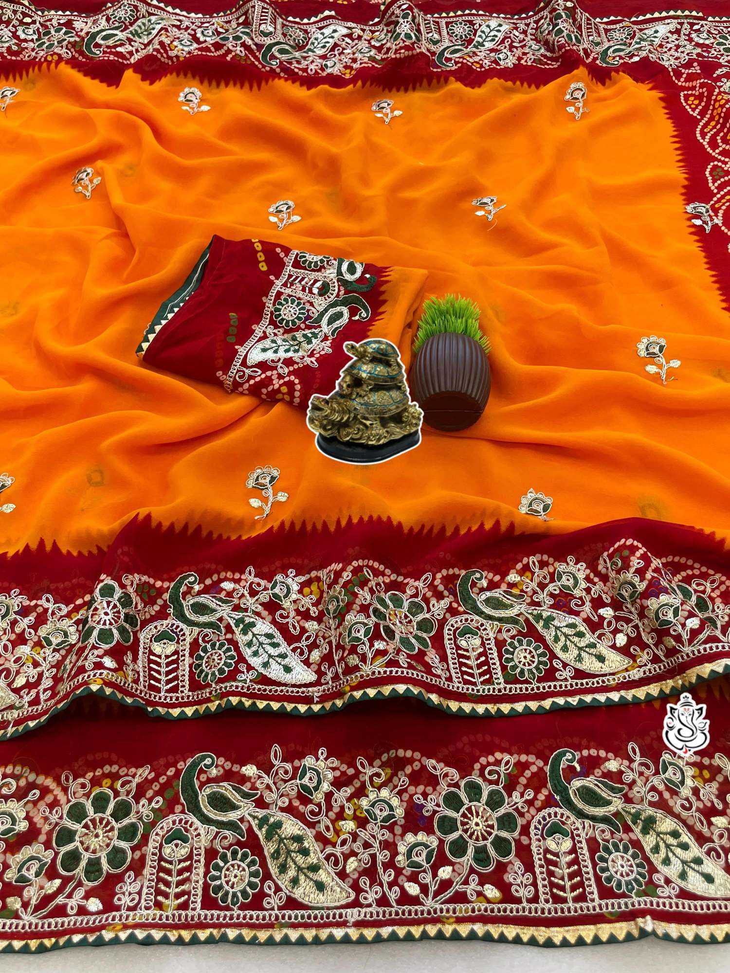 Naarira Aradhika Georgette Saree