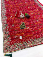 Naarira Aradhika Georgette Saree