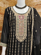 Naarira Chinon Embroidery Suit