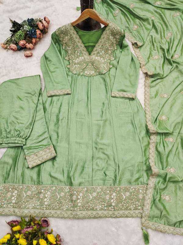 Naarira AASHIRWAD VIHANIKA Premium Silk Embroidery Suits