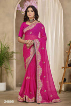 Naarira KESH140 Alvira Shimmer Silk Designer Sarees