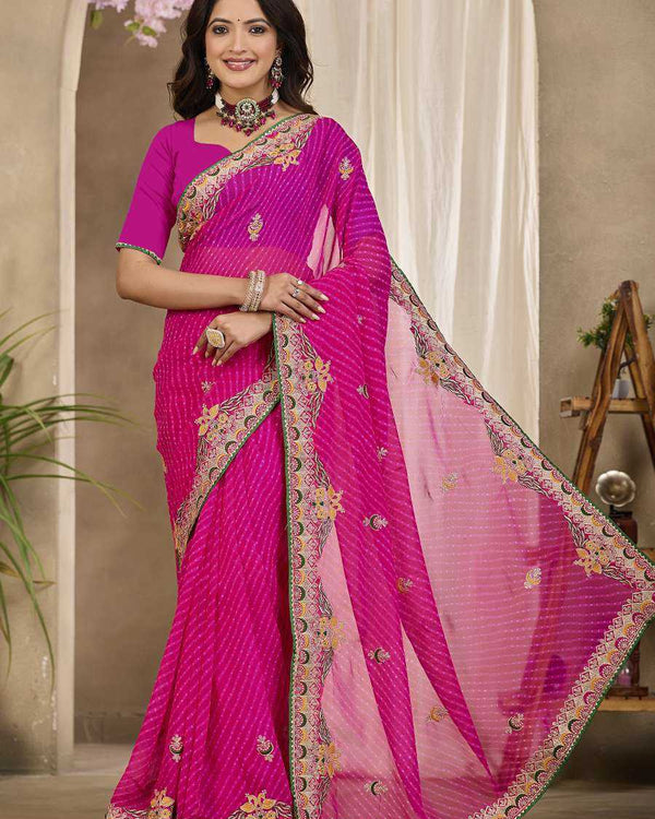 Naarira KESH140 Alvira Shimmer Silk Designer Sarees - alternate view