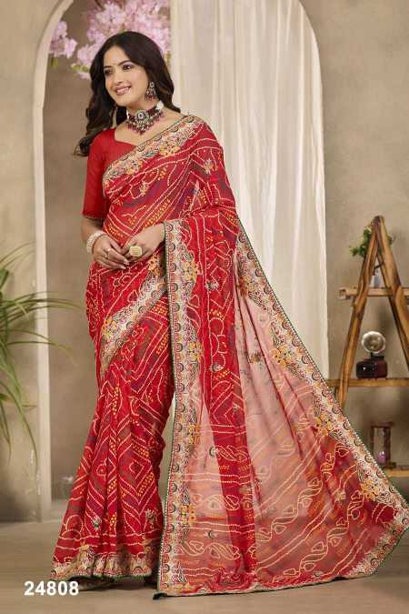 Naarira KESH140 Alvira Shimmer Silk Designer Sarees