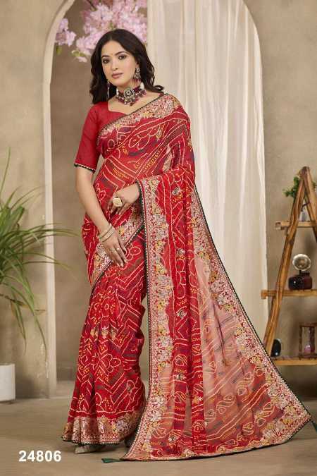 Naarira KESH140 Alvira Shimmer Silk Designer Sarees