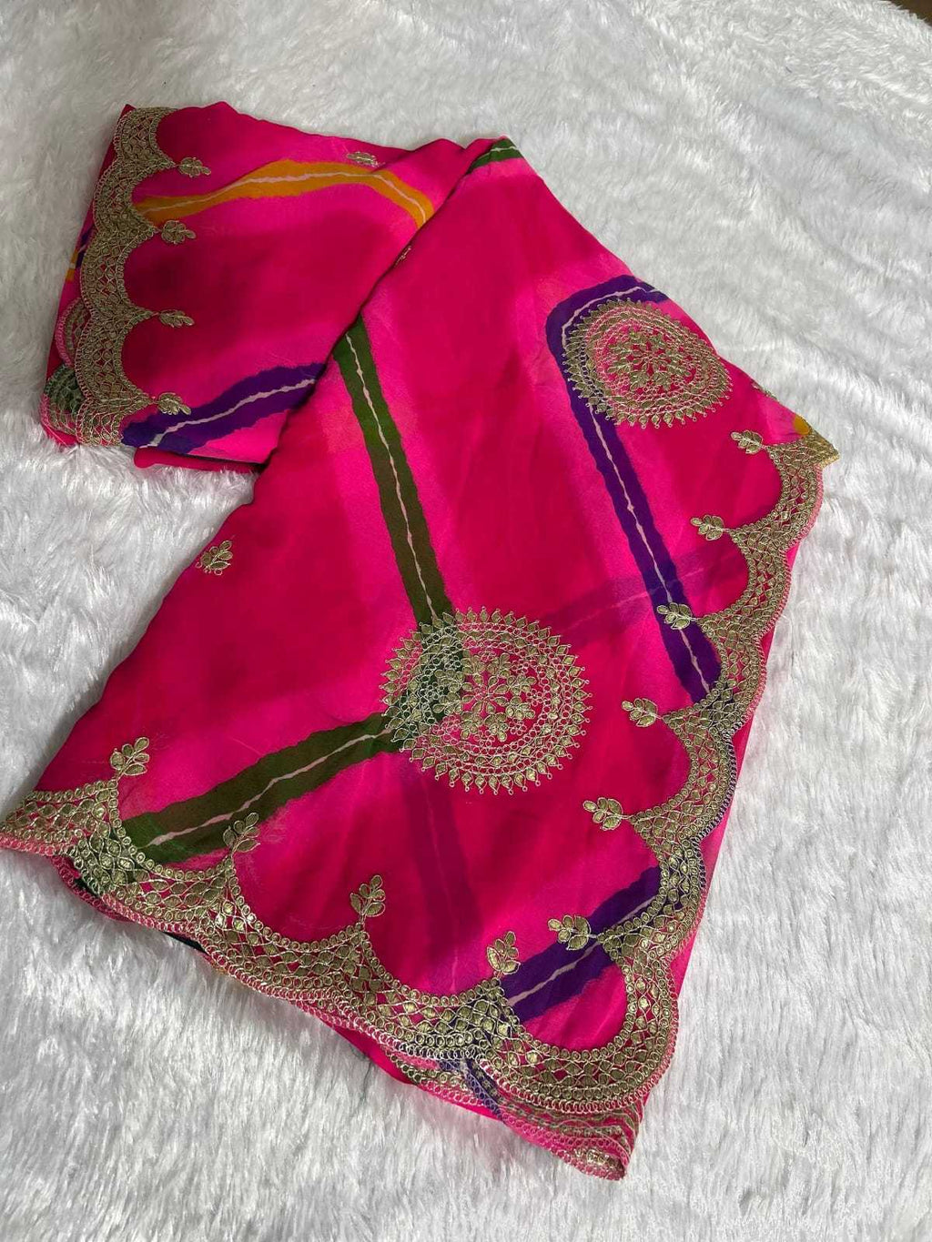 Naarira KESH140 Anandi Georgette Printed Sarees
